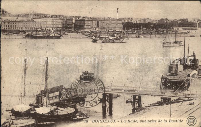 Bordeaux La Rade vue prise de la Bastide