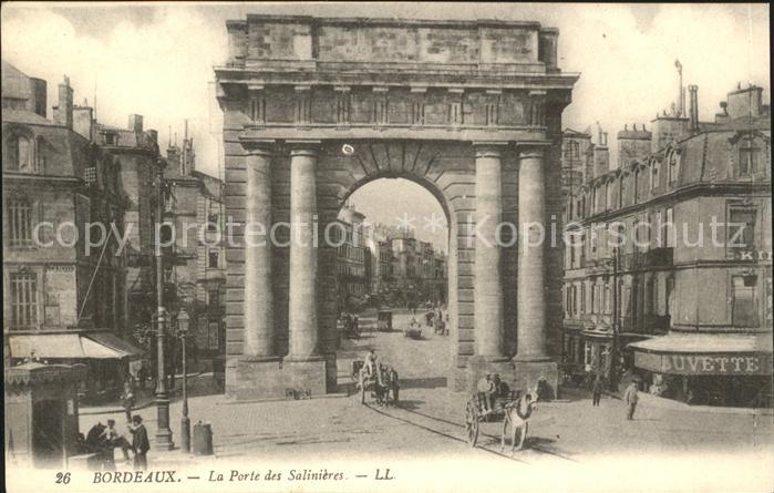 Bordeaux Porte des Salinieres Pferdekutsche