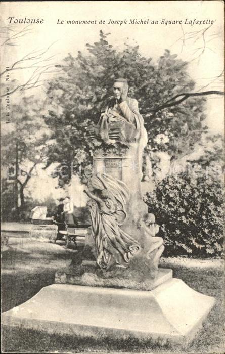 Toulouse Haute-Garonne Monument de Joseph Michel au Square Laf