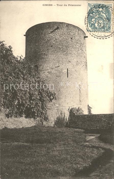Gisors Eure Tour du Prisonnier Stempel auf AK