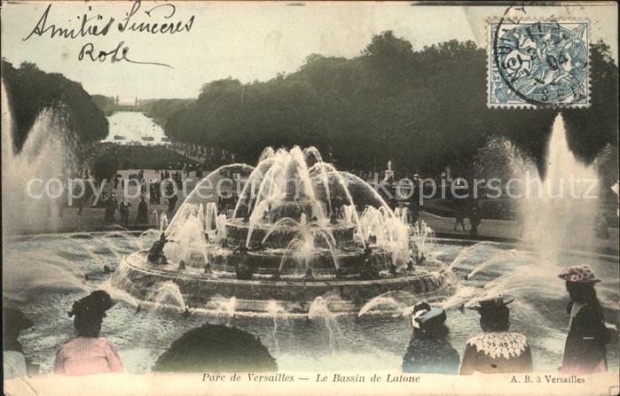 Versailles Yvelines Parc Bassin de Latone Fontaine Stempel