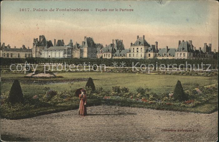 Fontainebleau Seine et Marne Palais Facade sur le Parterre Jardin