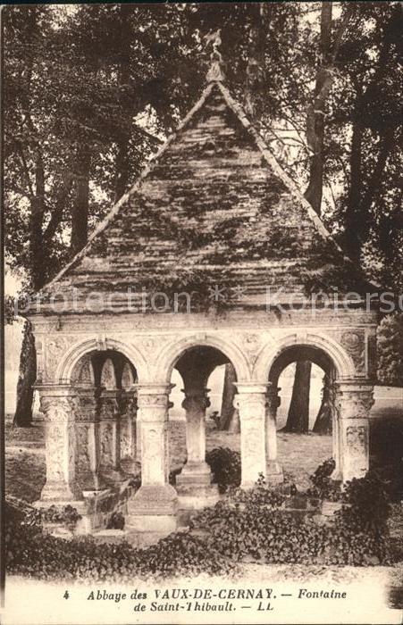 Les Vaux de Cernay Abbaye Fontaine de Saint Thibault Klost