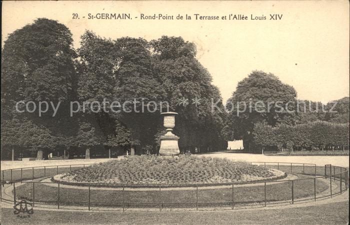 Saint-Germain-en-Laye Rond Point de la Terrasse Allee Louis XIV