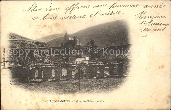 Chaudes-Aigues Ruines des Bains romains