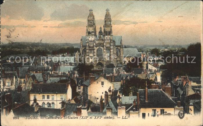 Tours Indre-et-Loire Cathedrale Saint Galien XII et XVI siecle