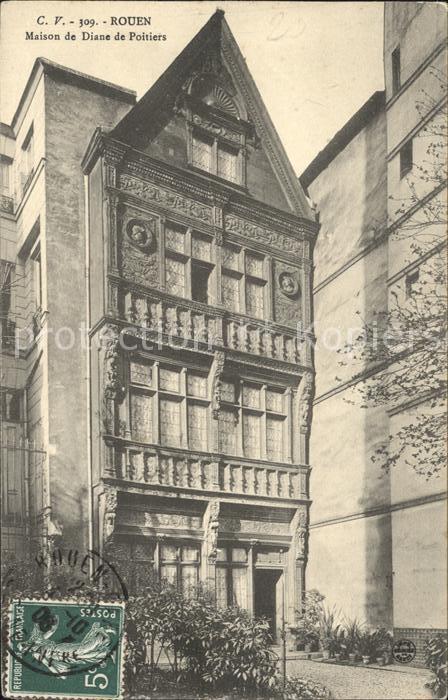 Rouen Maison de Diane de Poitiers Stempel auf