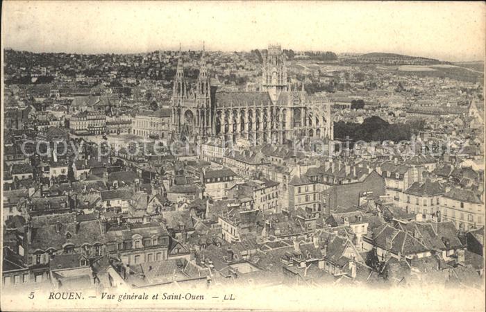 Rouen Vue generale Eglise Saint Ouen