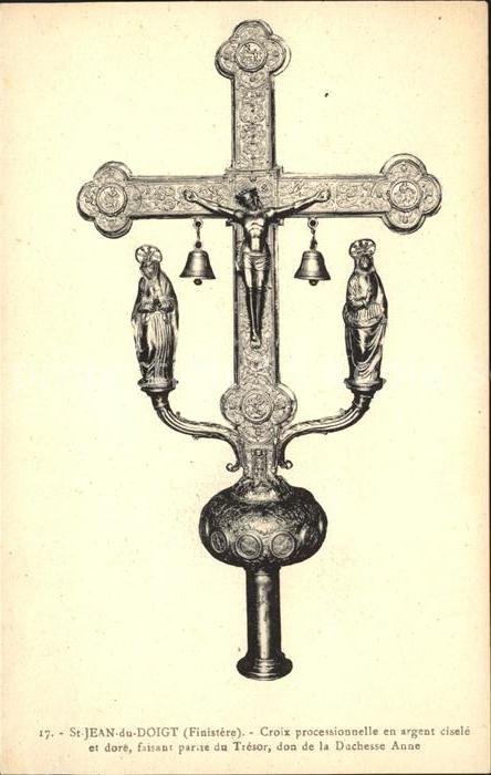 Saint-Jean-du-Doigt Croix processionnelle Kreuz