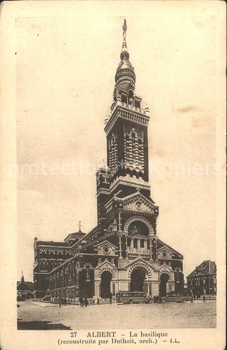 Albert Somme Basilique Reconstruction par Duthoit ar