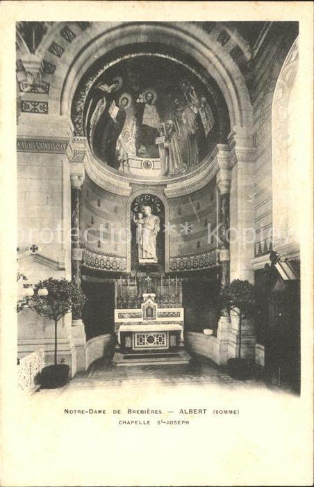 Albert Somme Notre Dame de Brebieres Chapelle Saint