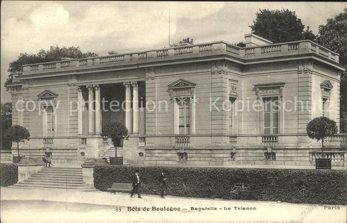 Paris Bois de Boulogne Chateau Bagatelle Le T