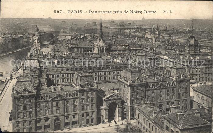 Paris Panorama pris de Notre Dame