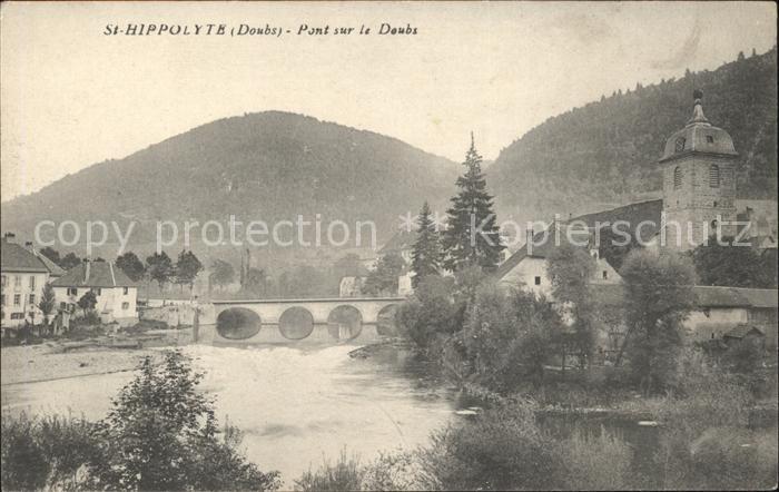 Saint-Hippolyte Doubs Pont sur le Doubs