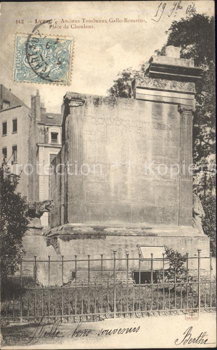Lyon France Anciens Tombeaux Gallo Romains Place de Choulans