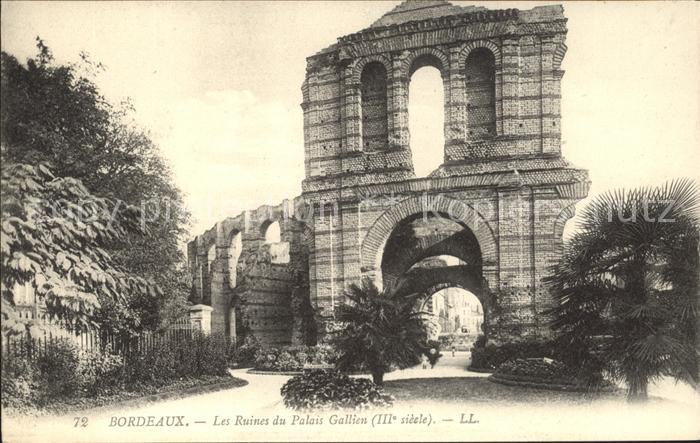Bordeaux Ruines du Palais Gallien III siecle