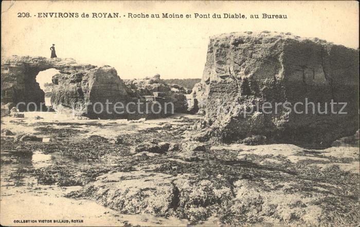 Royan 17 Roche au Moine Pont du Diable Felsen