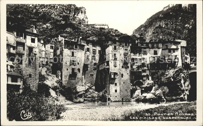 Pont-en-Royans Maisons suspendues