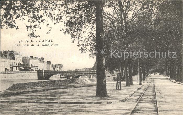 Laval Mayenne Vue prise de la Gare Ville Pont