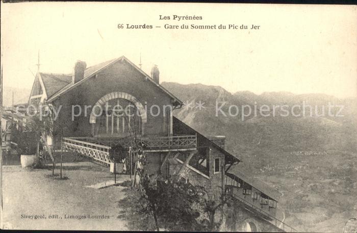 Lourdes Hautes Pyrenees Gare du Sommet du Pic du Jer
