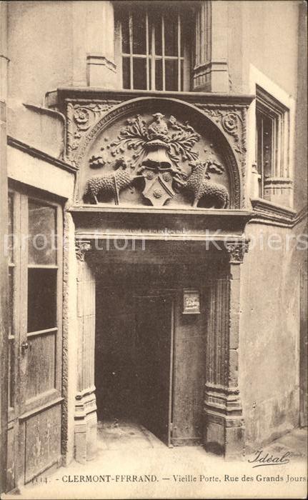 Clermont Ferrand Puy de Dome Vieille Porte Rue des Grands Jours Reli
