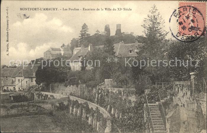 Montfort-l Amaury Les Poulies Enceinte de la Ville du XI