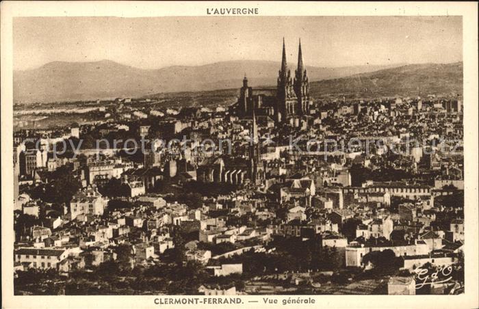 Clermont Ferrand Puy de Dome Vue generale Cathedrale