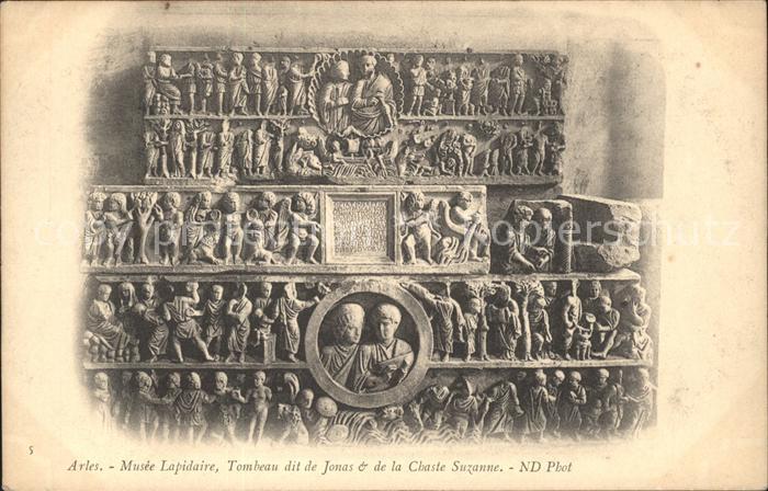 Arles Bouches-du-Rhone Musee Lapidaire Tombeau de Jonas et Cha