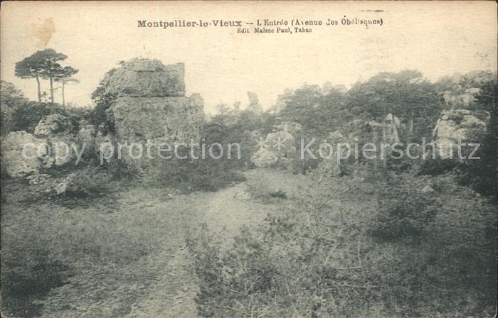 Montpellier Herault le Vieux Entree Avenue des Obelisques R