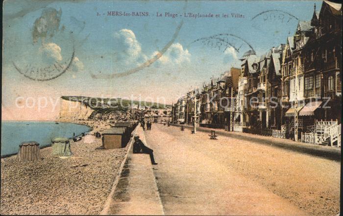 Mers-les-Bains Plage Esplanade et les Villas