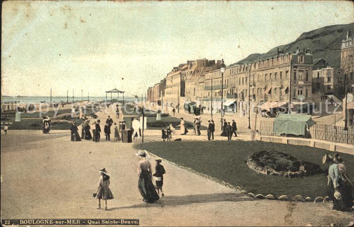 Boulogne-sur-Mer Quai Sainte Beuve Promenade