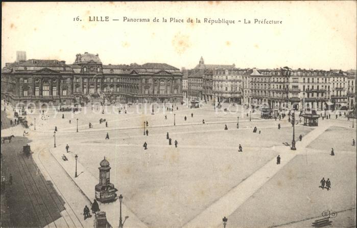 Lille Nord Panorama Place de la Republique Prefect