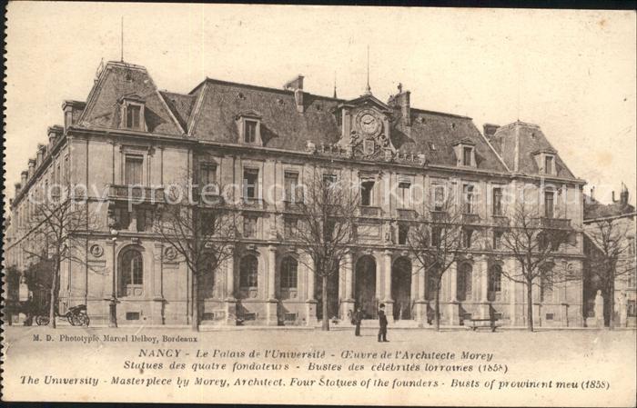 Nancy Lothringen Palais de l'Universite Architecte Morey