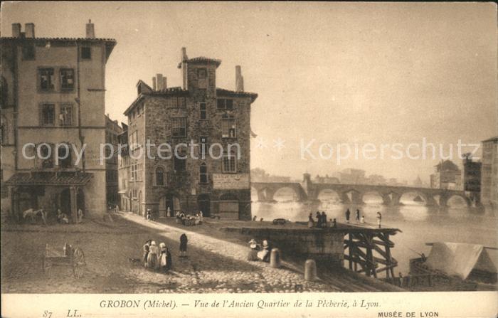 Lyon France Ancien Quartier de la Pecherie Peinture