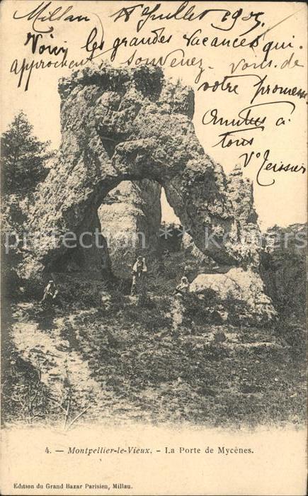 Montpellier Herault le Vieux Porte de Mycenes Ruines