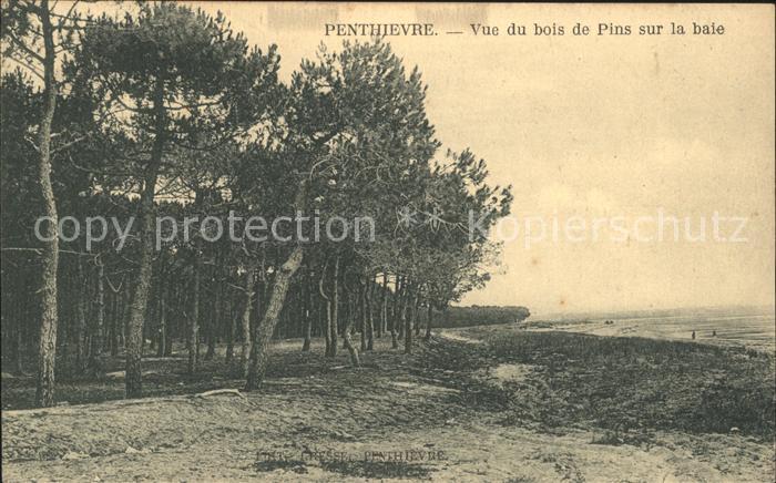 Penthievre Vue du bois de Pins sur la baie