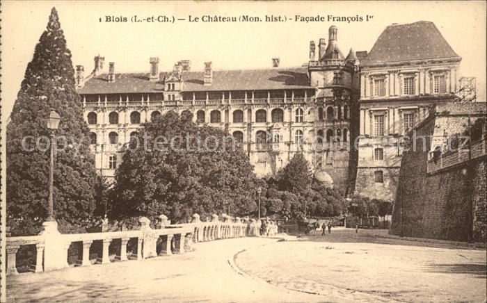 Blois 41 Chateau Facade Francois Ier Monument historique