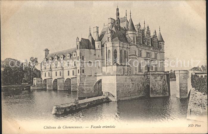 Chenonceaux Indre et Loire Chateau Facade orientale