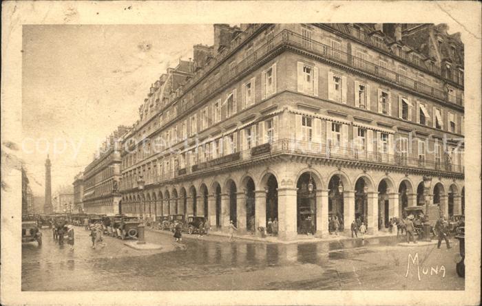 Paris Rues de Castiglione et de Rivoli