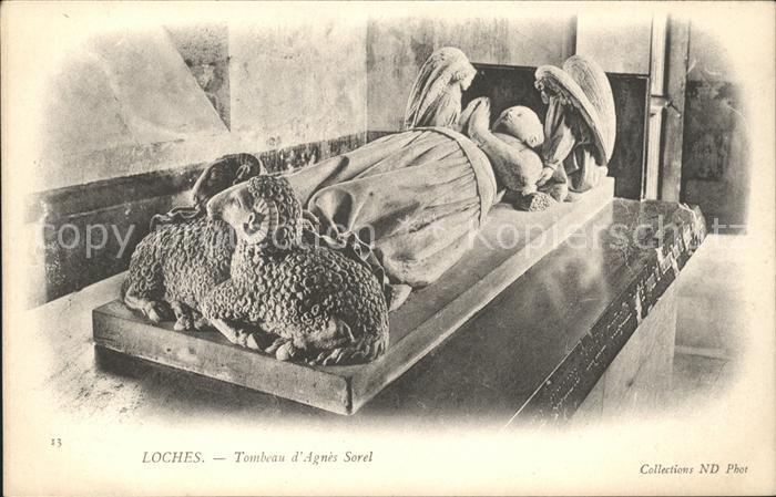 Loches Indre et Loire Tombeau d_Agnes Sorel