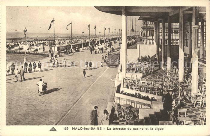Malo-les-Bains Terrasse du casino et la digue