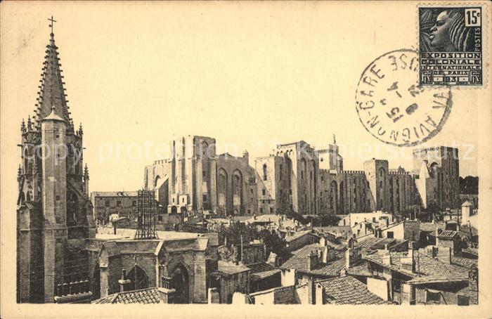 Avignon Vaucluse Palais des Papes Facade Occidentale