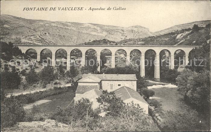 Fontaine-de-Vaucluse Aqueduc de Gallas