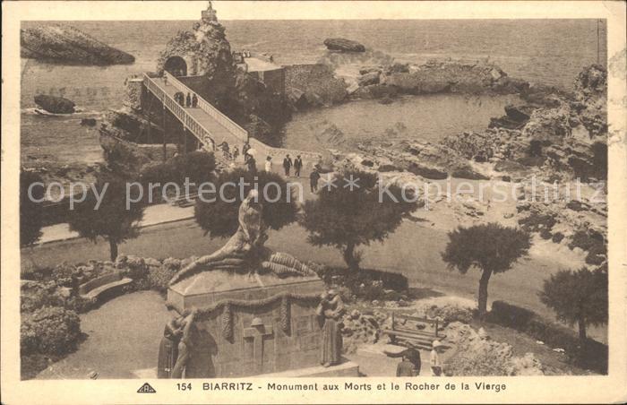 Biarritz Pyrenees Atlantiques Monument aux Morts Rocher de la Vierge