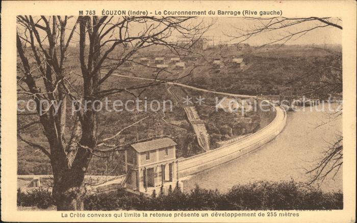 Eguzon-Chantome Couronnement du Barrage