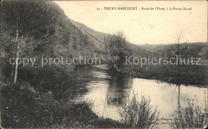 Thury-Harcourt Bords de l'Orne Roche Bunel