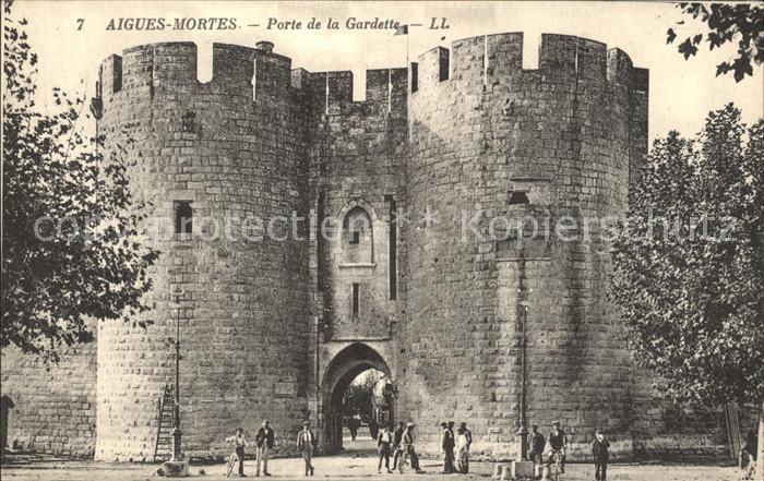 Aigues-Mortes Gard Remparts Porte de la Gardette