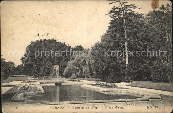 Vernon Eure Chateau de Bizy Piece d_eau Fontaine