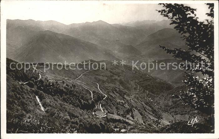 Bagneres-de-Bigorre Col d_Aspin Lacets du Col Vallee d'Aure