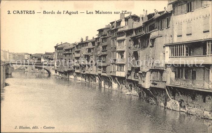 Castres Tarn Bords de l'Agout Maisons sur l'Eau